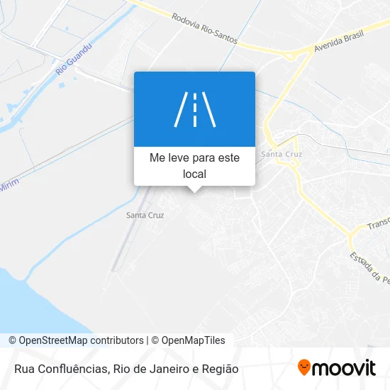 Rua Confluências mapa