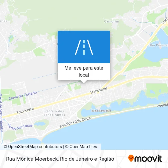 Rua Mônica Moerbeck mapa