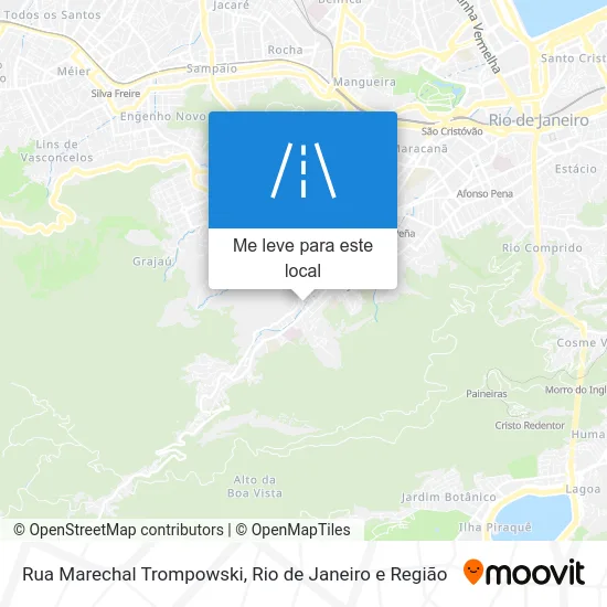 Rua Marechal Trompowski mapa