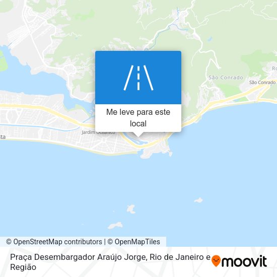 Praça Desembargador Araújo Jorge mapa