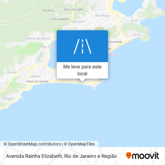 Avenida Rainha Elizabeth mapa