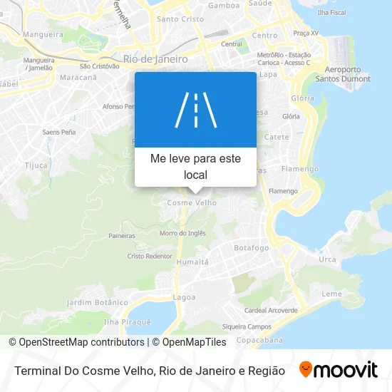 Terminal Do Cosme Velho mapa