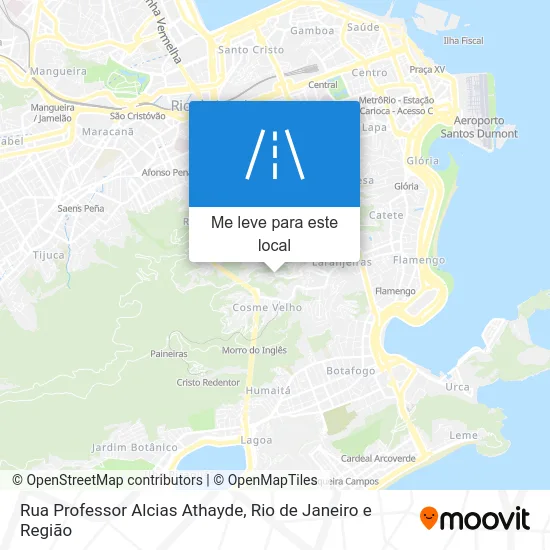 Rua Professor Alcias Athayde mapa