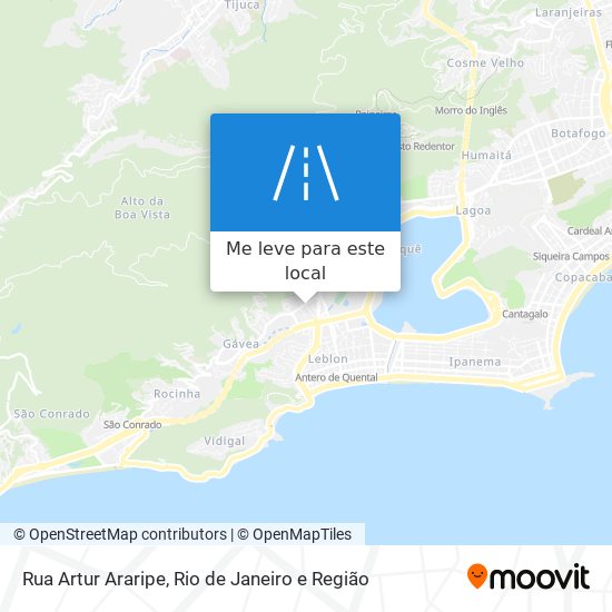 Rua Artur Araripe mapa