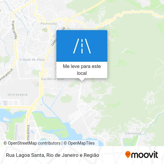 Rua Lagoa Santa mapa
