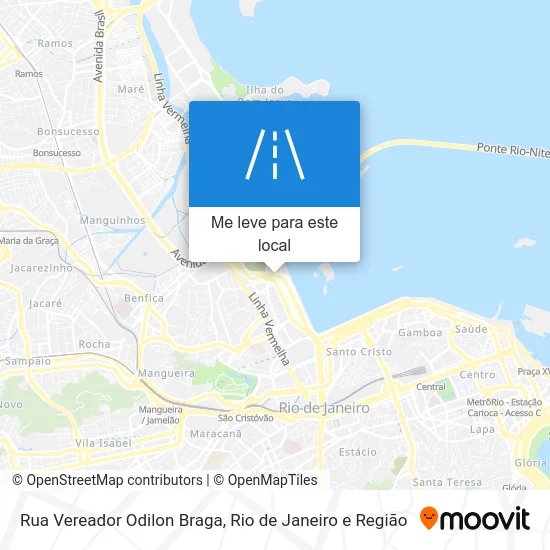 Rua Vereador Odilon Braga mapa