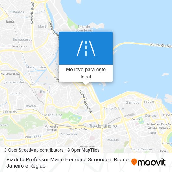 Viaduto Professor Mário Henrique Simonsen mapa