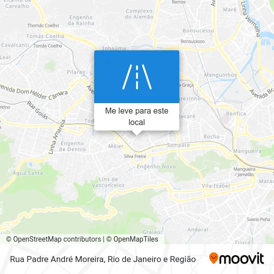 Rua Padre André Moreira mapa