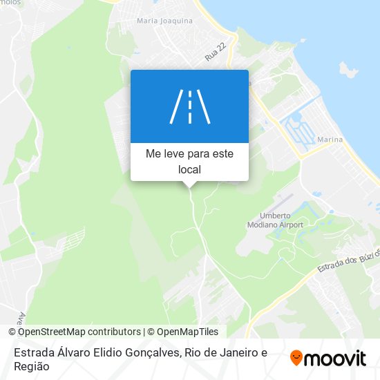 Estrada Álvaro Elidio Gonçalves mapa
