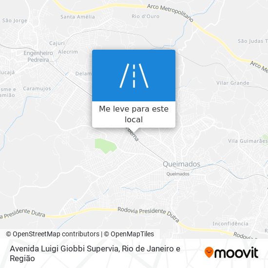 Avenida Luigi Giobbi Supervia mapa