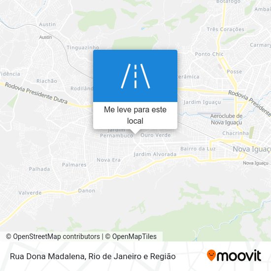 Rua Dona Madalena mapa