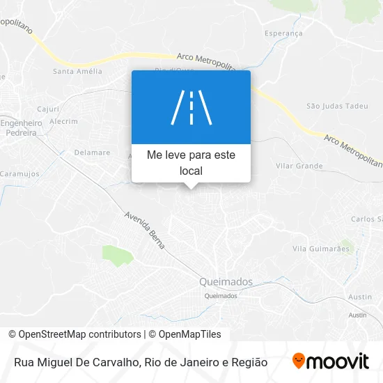 Rua Miguel De Carvalho mapa