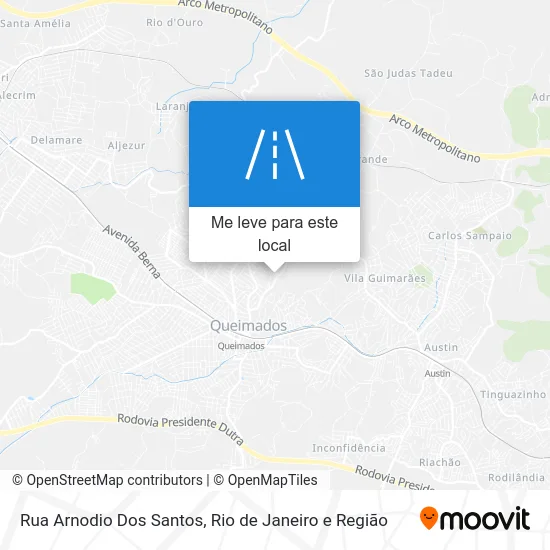 Rua Arnodio Dos Santos mapa