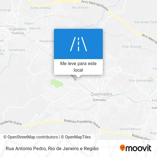Rua Antonio Pedro mapa