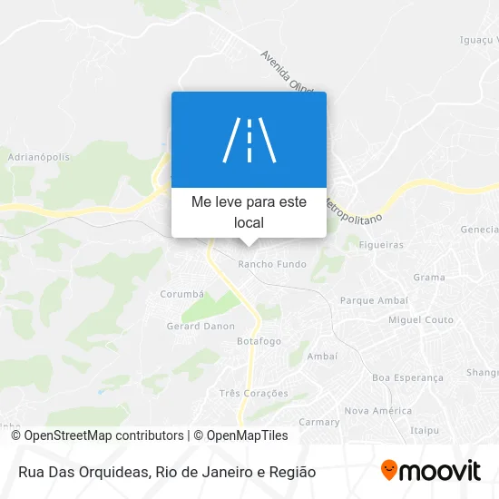 Rua Das Orquideas mapa