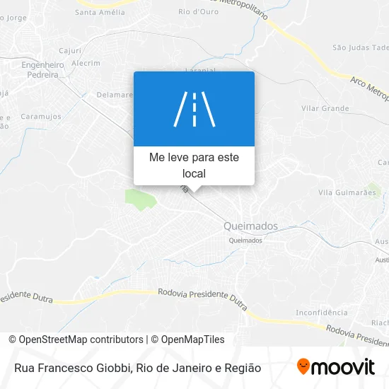 Rua Francesco Giobbi mapa