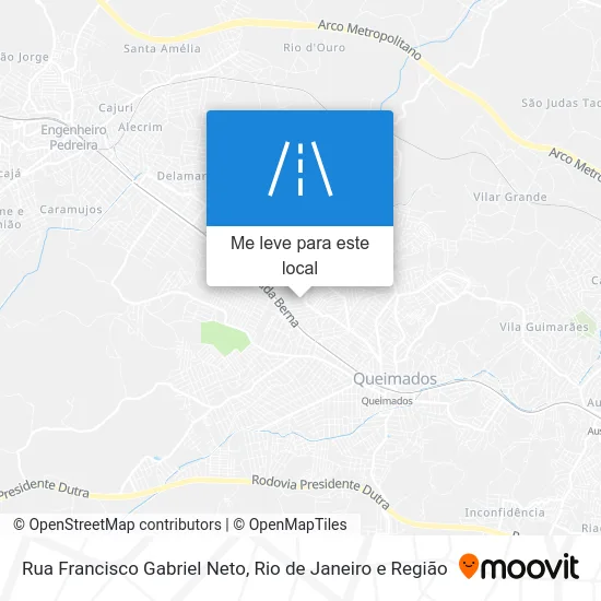 Rua Francisco Gabriel Neto mapa