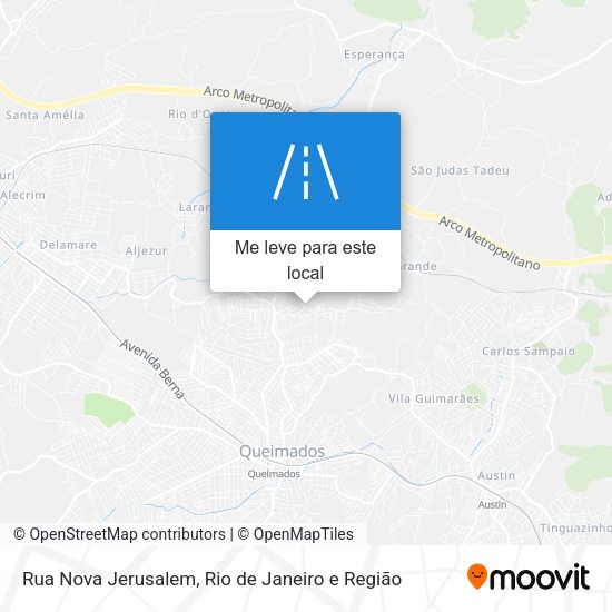 Rua Nova Jerusalem mapa