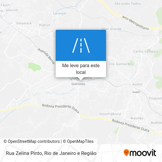 Rua Zelina Pinto mapa