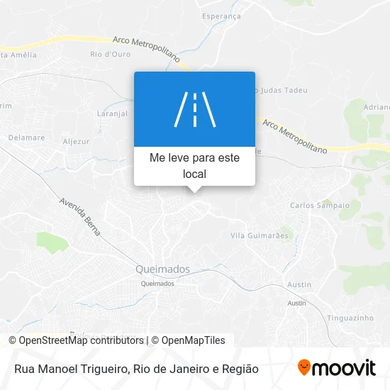 Rua Manoel Trigueiro mapa
