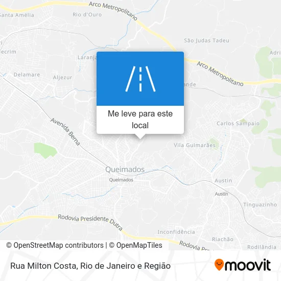 Rua Milton Costa mapa