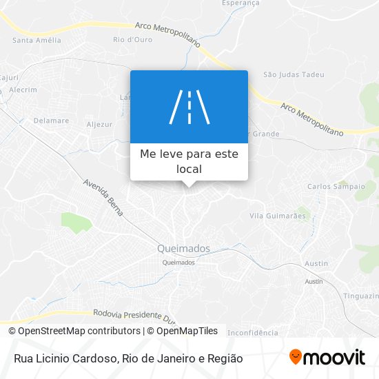 Rua Licinio Cardoso mapa