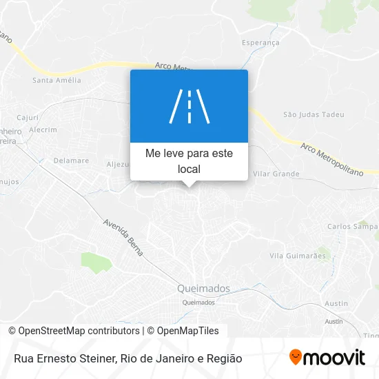 Rua Ernesto Steiner mapa