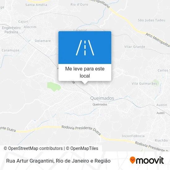 Rua Artur Gragantini mapa
