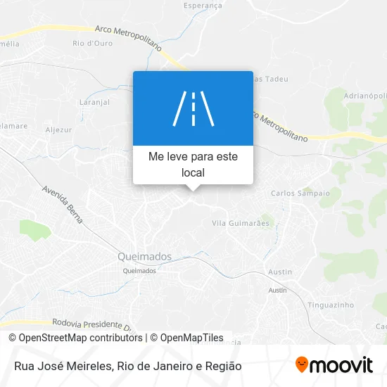 Rua José Meireles mapa