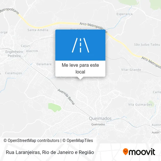 Rua Laranjeiras mapa