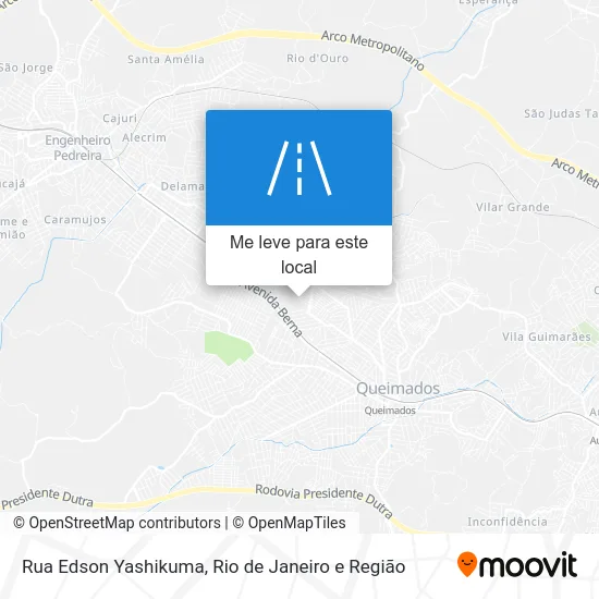 Rua Edson Yashikuma mapa