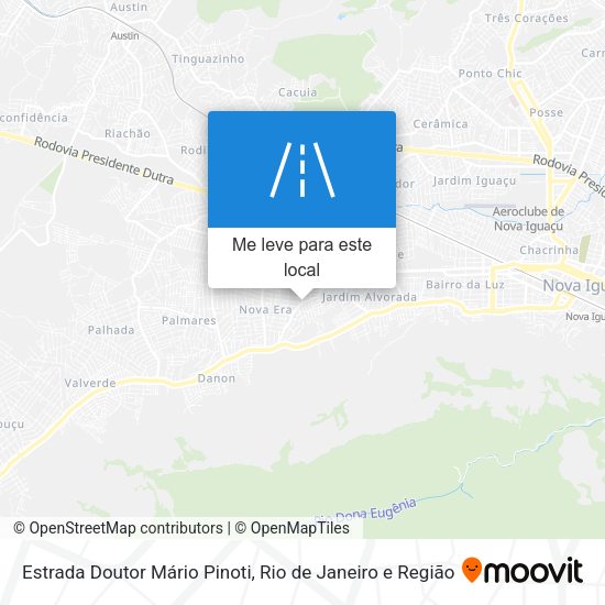 Estrada Doutor Mário Pinoti mapa