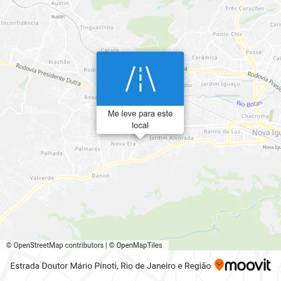 Estrada Doutor Mário Pinoti mapa