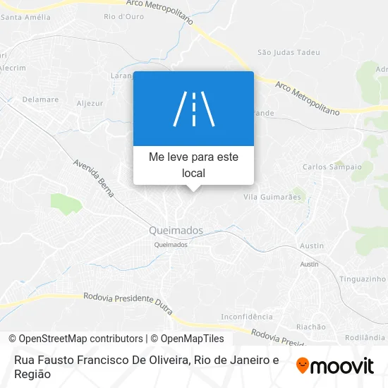 Rua Fausto Francisco De Oliveira mapa