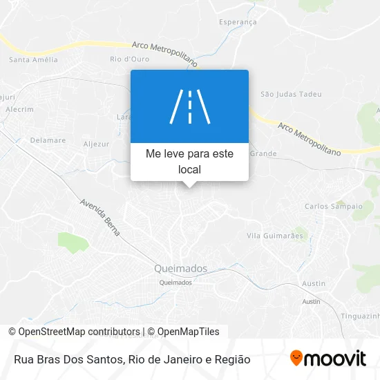 Rua Bras Dos Santos mapa