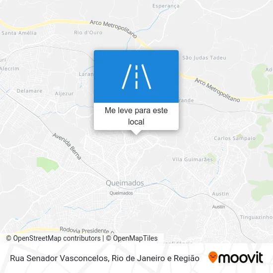 Rua Senador Vasconcelos mapa