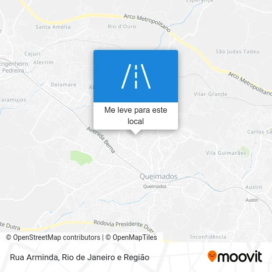 Rua Arminda mapa