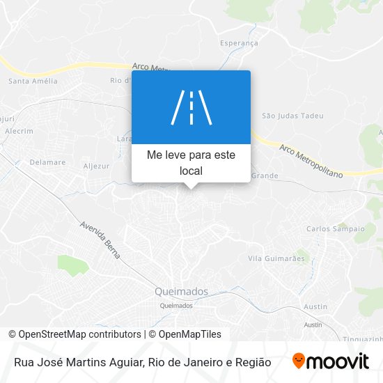 Rua José Martins Aguiar mapa