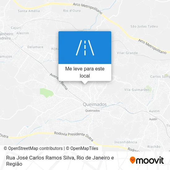 Rua José Carlos Ramos Silva mapa
