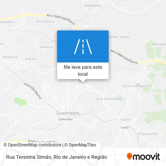 Rua Teresina Simão mapa
