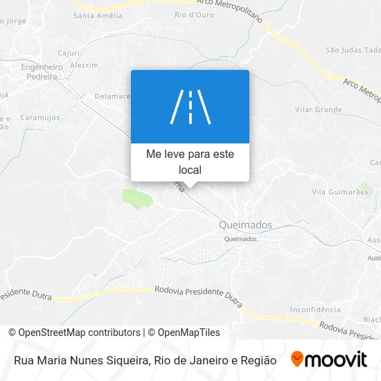 Rua Maria Nunes Siqueira mapa
