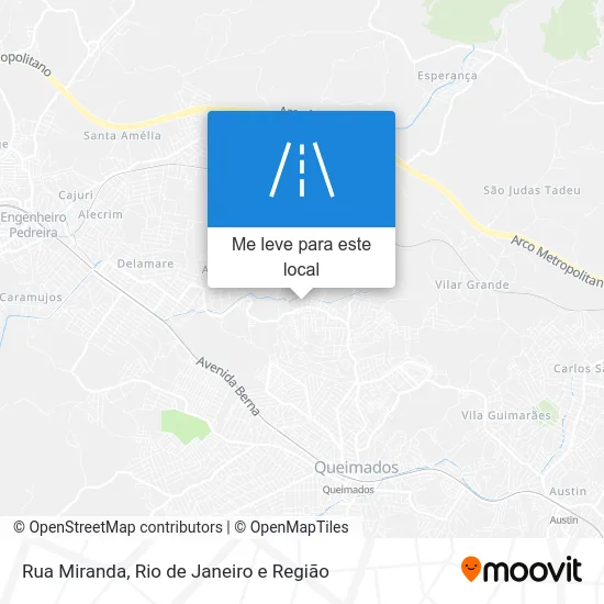 Rua Miranda mapa