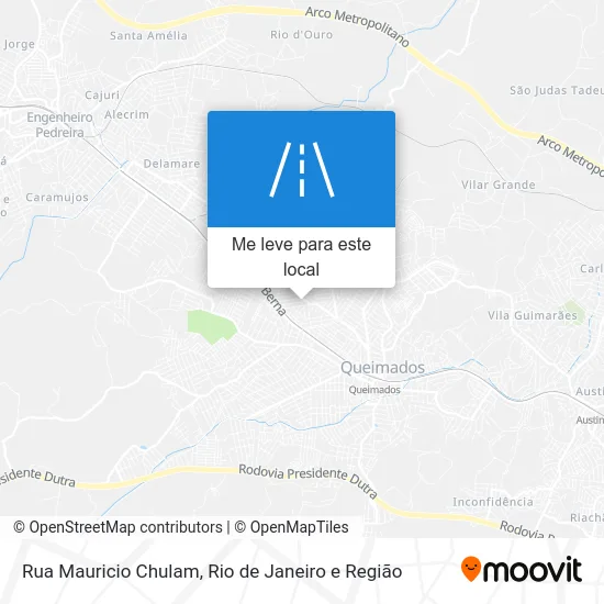 Rua Mauricio Chulam mapa