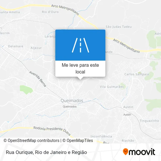Rua Ourique mapa