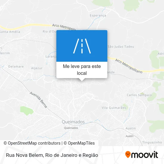 Rua Nova Belem mapa
