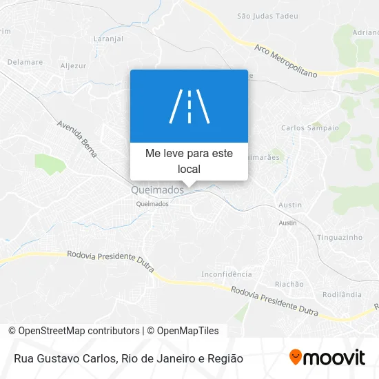 Rua Gustavo Carlos mapa