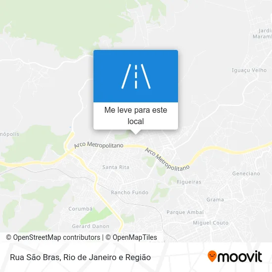 Rua São Bras mapa