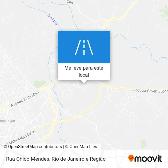 Rua Chico Mendes mapa