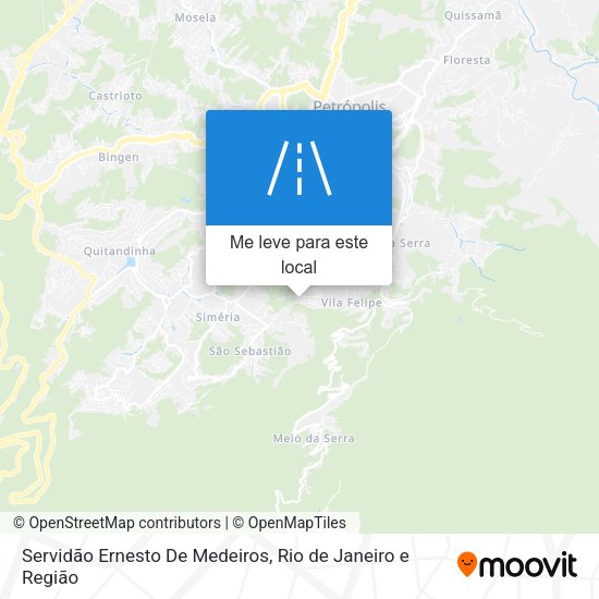 Servidão Ernesto De Medeiros mapa