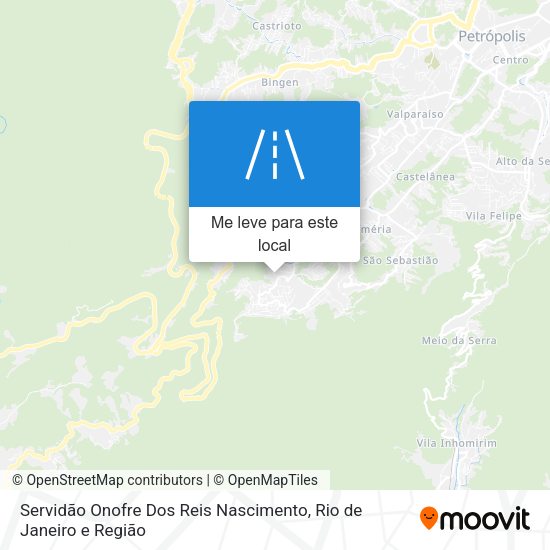 Servidão Onofre Dos Reis Nascimento mapa